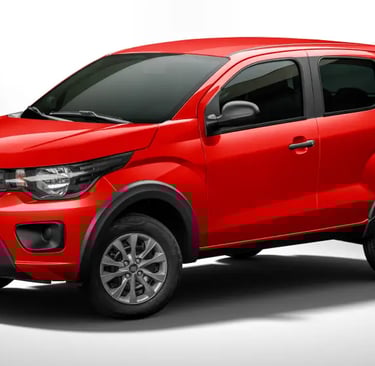 Fiat Mobi vermelho