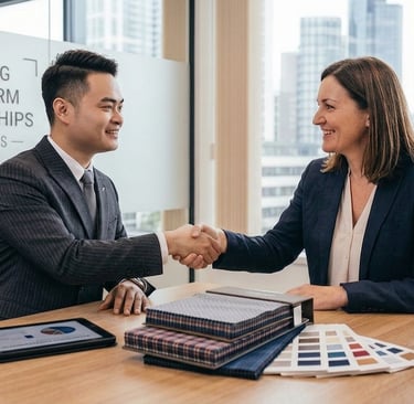 plaid fabric production