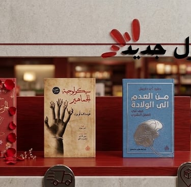 Motakaf curated Arabic literature box set featuring three hardcover books in a minimalist cardboard 