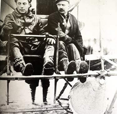 Capt Albert Berry (left), and Pilot Antony Habersack Jannus