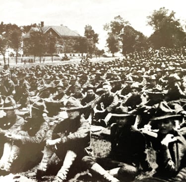 Waiting for the train