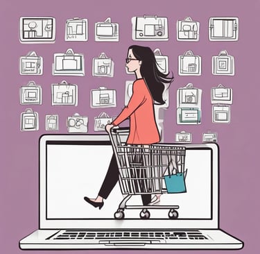 A dimly lit office setting with a laptop displaying code on the screen. The image shows a programming environment with various lines of HTML or JavaScript. A blurred hand is using a mouse on the left side, while another laptop is partially visible in the background. The overall setting suggests a workspace focused on coding or software development.