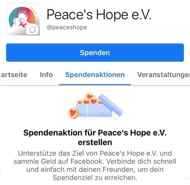 Bild vom Facebook Spende-Button