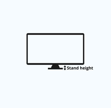 How to measure TV stand for TV-Tavla compatibility