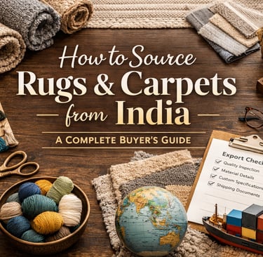   India is one of the world’s leading hubs for rugs and carpets manufacturing, offering a wide range