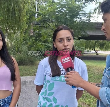 Comision Estudiantil en una nota con Red Estudiantil