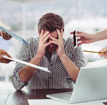 A man under stress