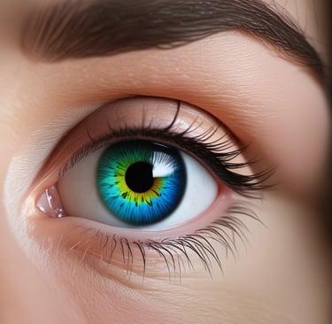 A close-up shot of a brown eye.