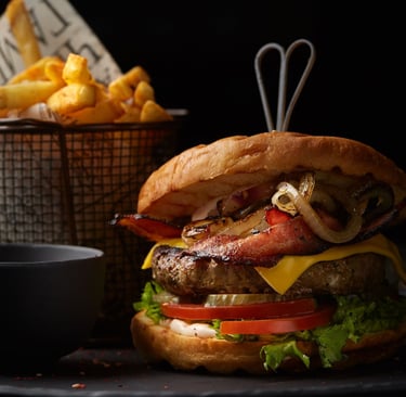 a hamburger