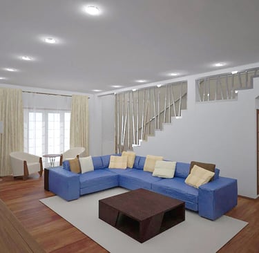  Projet de design " Maison familiale. Salon "