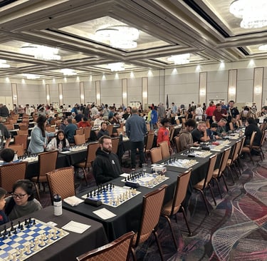 Large international chess tournament for chess enthusiasts ranging in age from 6 to 94.