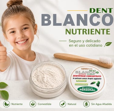 Dentífrico en polvo natural