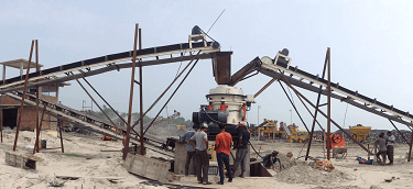 jaw cone crusher plant for sand ballast crushing plant