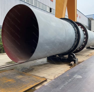 Rotary dryer for sand, sawdust, quartz, talc, coal