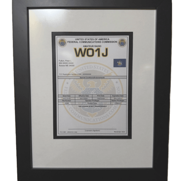 Enhanced Framed License Photo