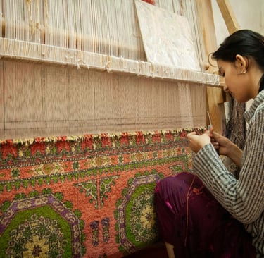 Handmade weavers of India