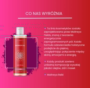 Maitreya Fields Love Ritual holistyczny żel pod prysznic z Maitreya Reiki