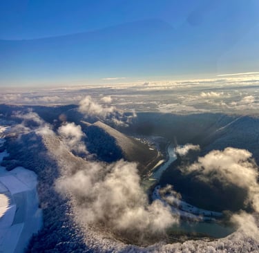 La vallée du Doubs en hiver