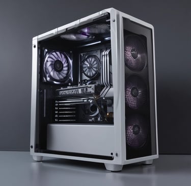 A close-up of high-performance computer components.