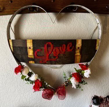 heart hoop wreath