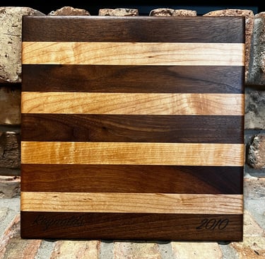 walnut maple stripes