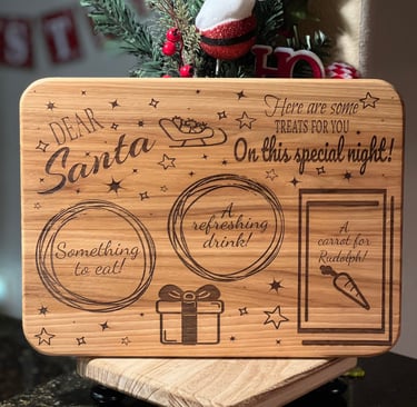 santa snack board