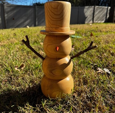 large lathe snowman