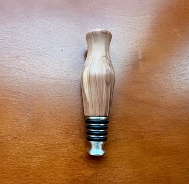cedar bottle stopper