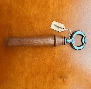 mahogany bottle opener