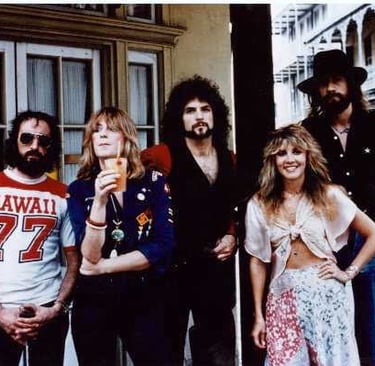 a group of people standing in front of a building