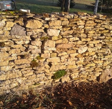 cluny paysagiste remis en état mur