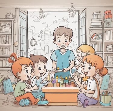 A playful husky dog running through a lush green field.