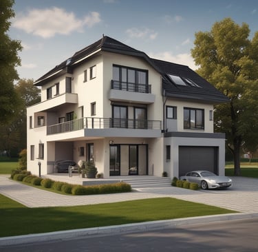 white Volkswagen Jetta parked beside house