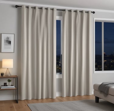 Floor-length drapes for a luxurious and elegant effect
