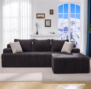 modular sofa with chaise and storage