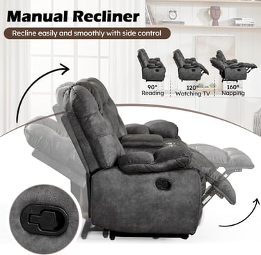 Luxury 3-Piece Reclining Sofa Set for Modern Living Rooms