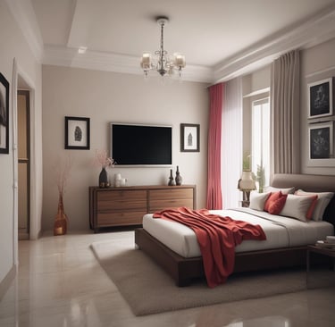 A close-up of a stylishly decorated sofa in a modern interior.