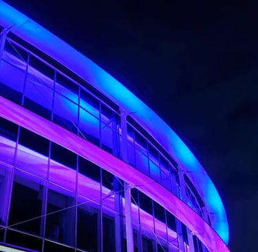 facade lighting installation