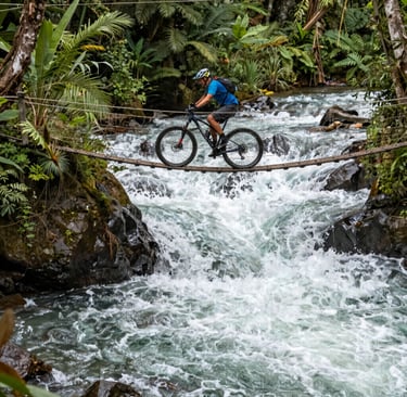Coverage of mountain bike race across Costa Rica