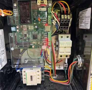 a computer monitor mounted to a computer monitor