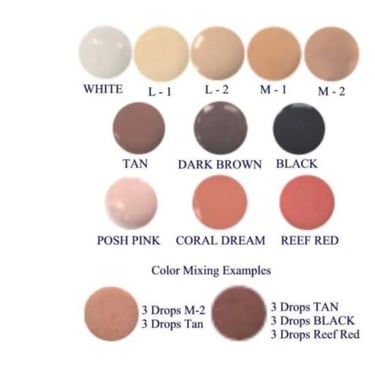 Lori G Ashley mineral airbrush makeup color chart