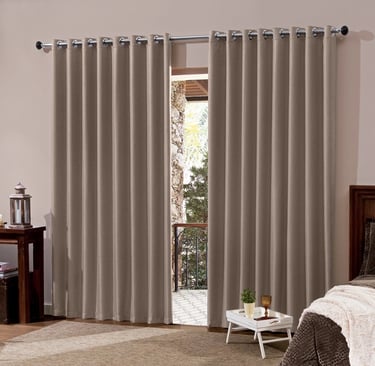 Cortina Oxford Lisa 3,00 X 2,50 para sala quarta escritório com ilhóis cromado