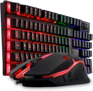 Kit Gamer Teclado Iluminado e Mouse