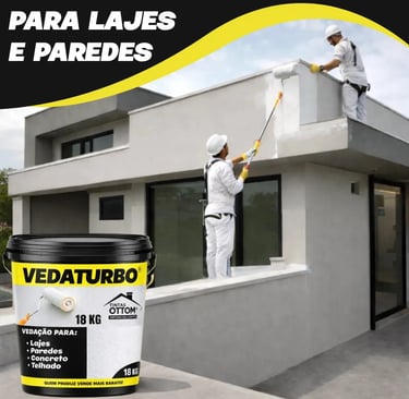 Tinta Borracha Liquida Vedaturbo Acabamento Fosco Cor Branco
