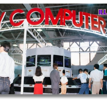 Area do Family Computer no evento Nintendo Shoshinkai 1990