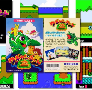 Wagyan Land 2 jogo de ação, desenvolvido pela Now Production e publicado pela Namco, Japão 1990