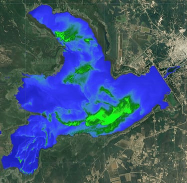 Clorofila estimada satelitalmente en Río Hondo 2023
