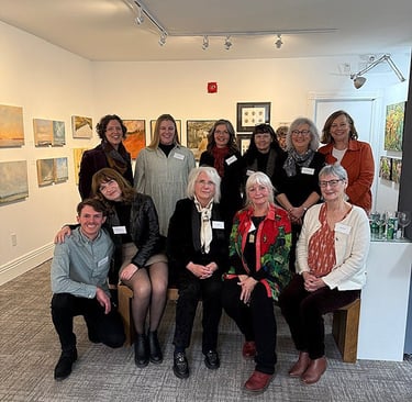 Group Photo of the Artists at Gallery on Lincoln