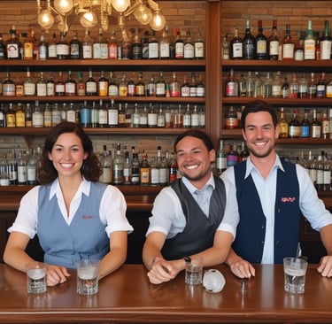 a display case filled with lots of bottles of wine