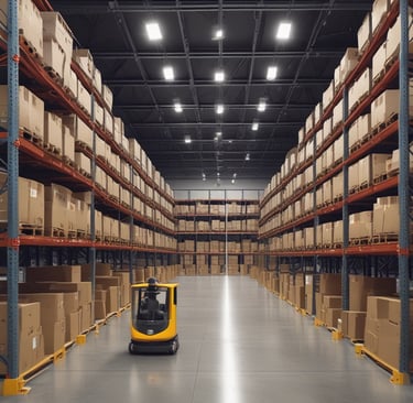 A smartphone is mounted on a stand, displaying a website with colorful graphics and the text 'Transforming Ideas into Reality'. Beside it, a laptop screen shows a blurred version of the same website. The background is soft and out of focus, with green foliage adding a hint of nature.